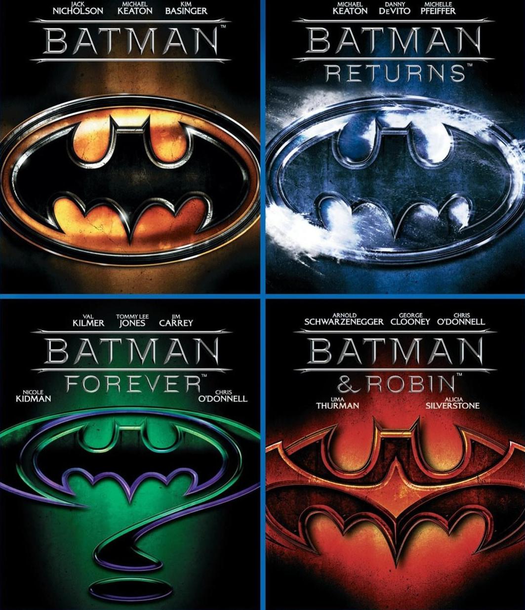Original Batman Live Action Quadrology 4 films in continuty gothic vs neon
