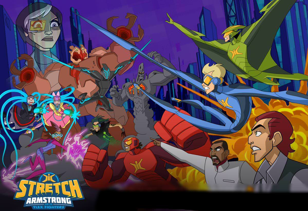 Stretch Armstrong and the Flex Fighters feels like a 90s superhero