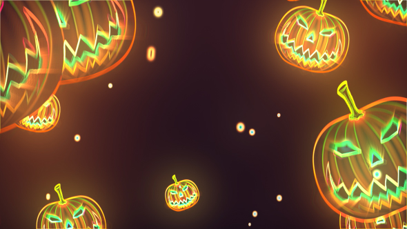 Halloween Spooky Neon Archive