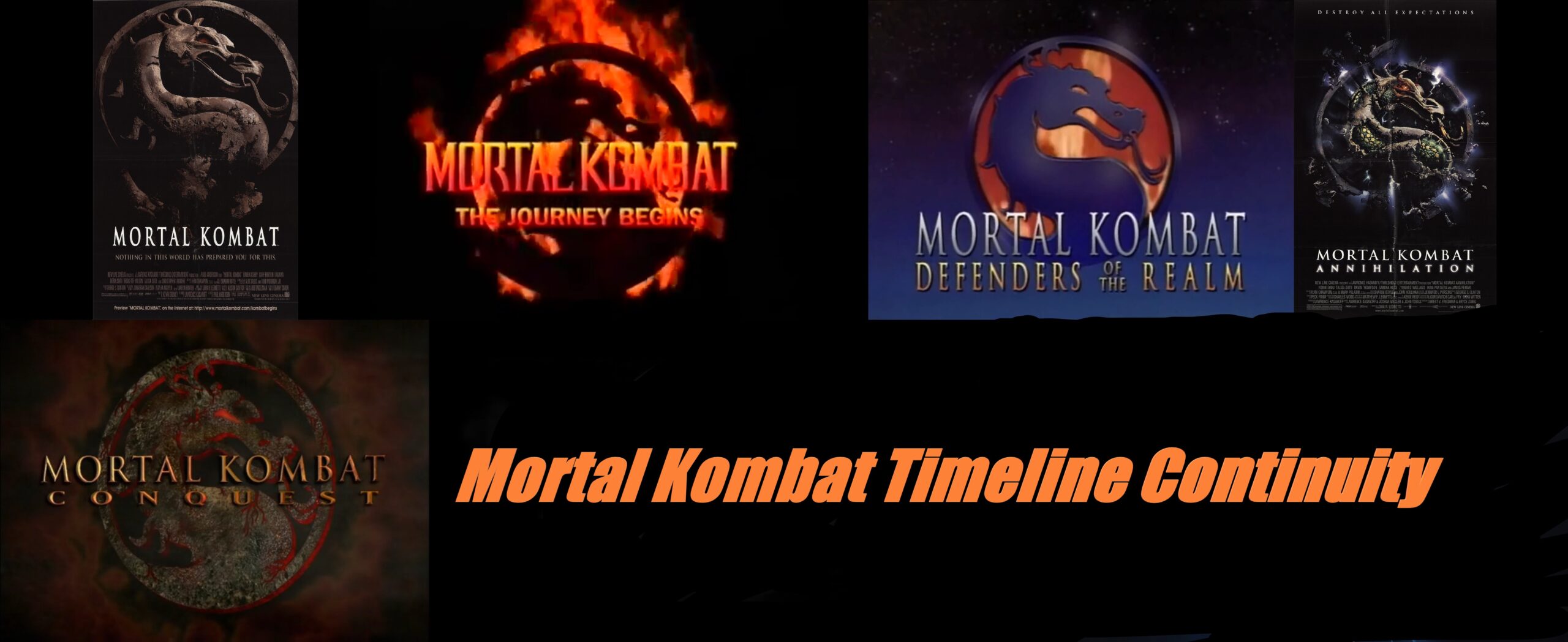 90s Multimedia Shared Mortal Kombat Universe Timeline – Movie, TV show, Cartoon, Oh my!