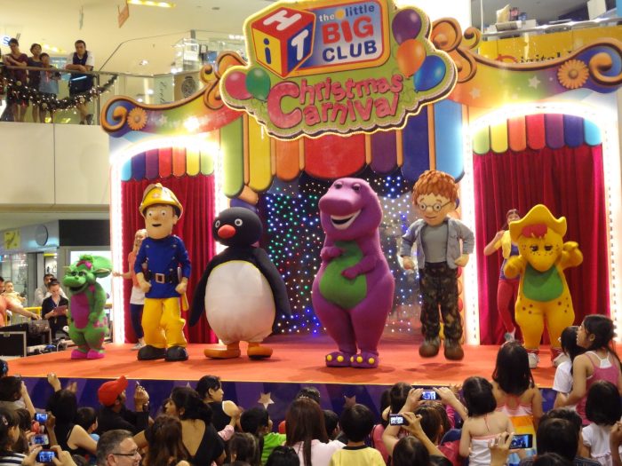 barney lets go live on stage